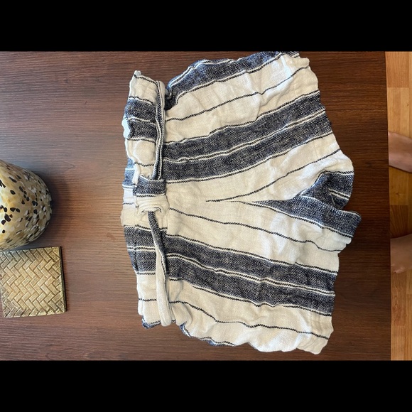 Blue and White Stripped Shorts - Picture 3 of 3